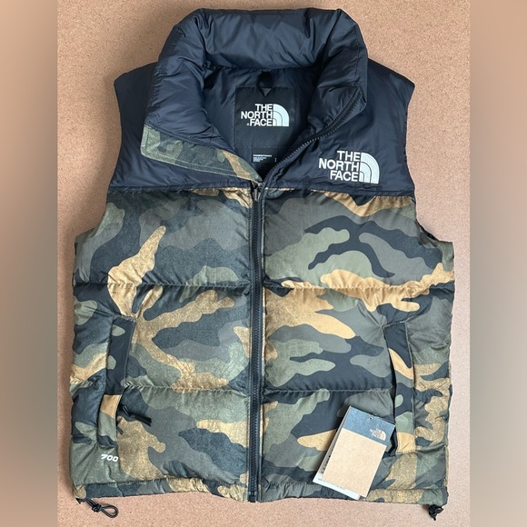 The North Face Jackets & Blazers - NWT The North Face 1996 Retro Nuptse Relaxed Fit Puffer 700 Camo Vest Size Small